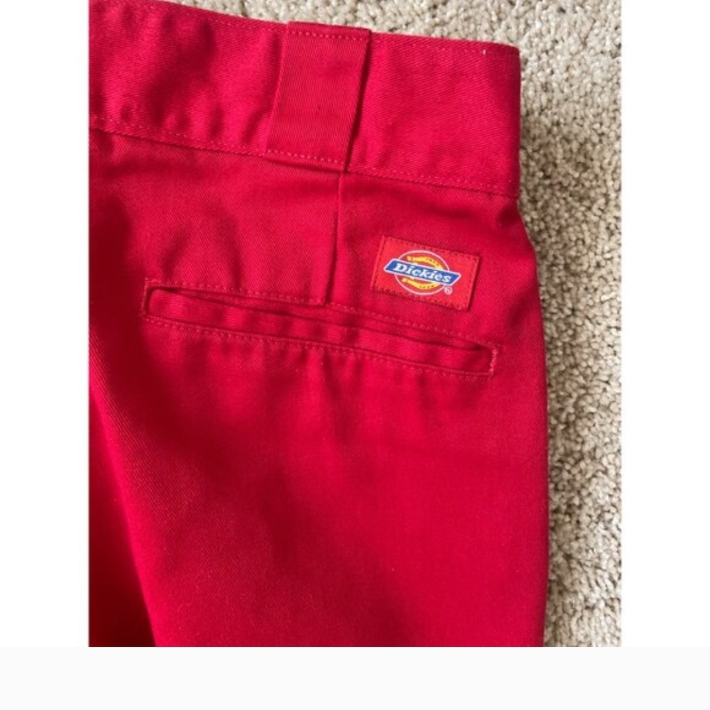 Dickies Women's Straight Leg Pants in Bright Red